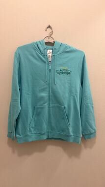 Disney Parks Tiana's Bayou Adventure Blue Zip Up Hoodie Adult Large NWT